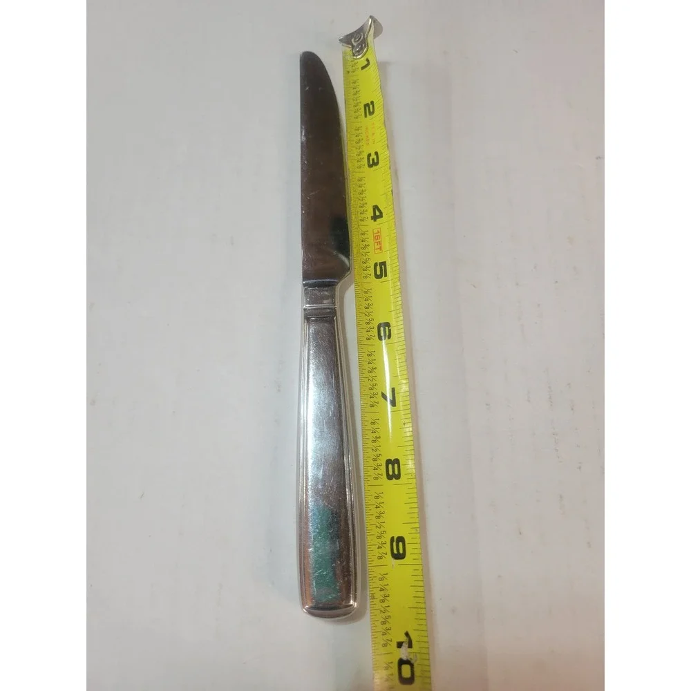 Reed & Barton Northland Stainless Steel Dinner‎ Knife 18/10 Solid Handle Silver